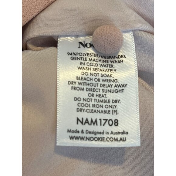 Nookie Hollywood Midi Dress Women’s XS Blush Bodycon Cocktail Party NWT - Picture 4 of 12